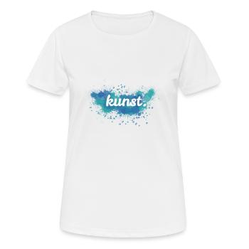 stylishes Logo mit Kunst Schriftzug Geschenk - Frauen T-Shirt atmungsaktiv - Weiß - Vorne - AI Model Female 172 dark (172cm)