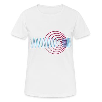 Doppler-Effekt - Frauen T-Shirt atmungsaktiv - Weiß - Vorne - AI Model Female 172 dark (172cm)