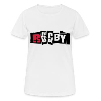 rugby 2 - Women's Breathable T-Shirt - white - Front - AI Model Female 172 dark (172cm)