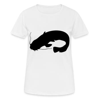 Wels - Frauen T-Shirt atmungsaktiv - Weiß - Vorne - AI Model Female 172 dark (172cm)