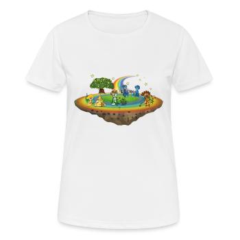 The Five Gooders on Stella - Women's Breathable T-Shirt - white - Front - AI Model Female 172 dark (172cm)