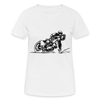 grass track - Women's Breathable T-Shirt - white - Front - AI Model Female 172 dark (172cm)