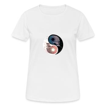 Ying Yang Karma - Women's Breathable T-Shirt - white - Front - AI Model Female 172 dark (172cm)