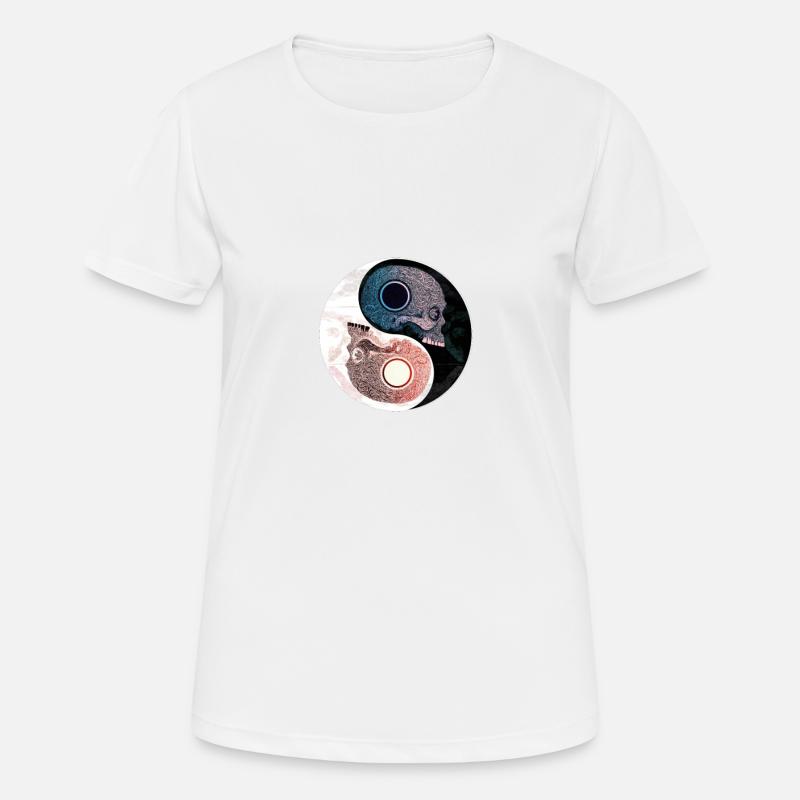 Ying Yang Karma - Women's Breathable T-Shirt - white