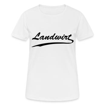 landwirt - Frauen T-Shirt atmungsaktiv - Weiß - Vorne - AI Model Female 172 dark (172cm)