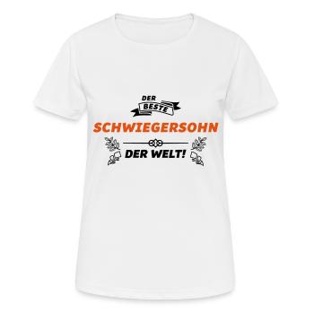 schwiegersohn der beste - Frauen T-Shirt atmungsaktiv - Weiß - Vorne - AI Model Female 172 dark (172cm)