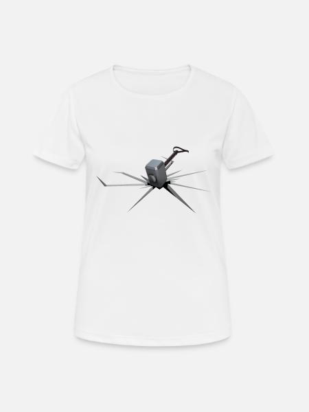 Hammer von Thor - Frauen T-Shirt atmungsaktiv - Weiß
