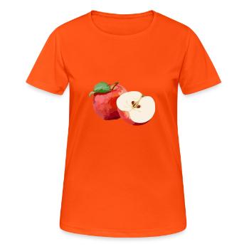 Apple - Women's Breathable T-Shirt - neon orange - Front - AI Model Female 172 dark (172cm)