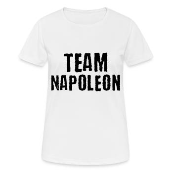 Napoleon Team Bonaparte story gift - Women's Breathable T-Shirt - white - Front - AI Model Female 172 dark (172cm)