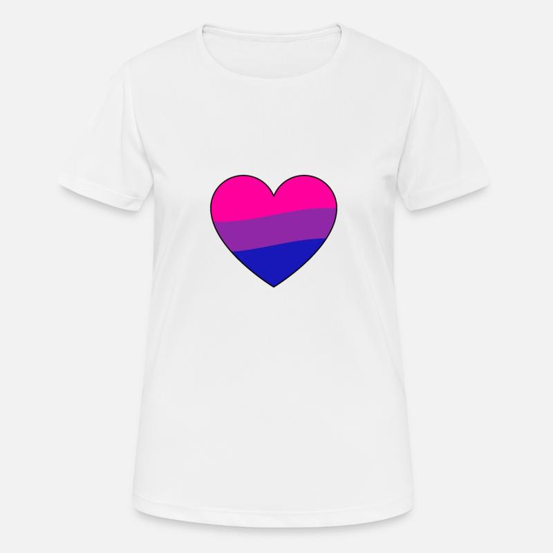 Pride bisexual - Women's Breathable T-Shirt - white