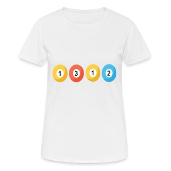 1312 acab - Frauen T-Shirt atmungsaktiv - Weiß - Vorne - AI Model Female 172 dark (172cm)