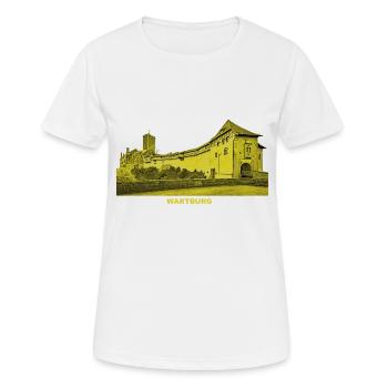 Wartburg Eisenach Thüringen Luther Elisabeth - Frauen T-Shirt atmungsaktiv - Weiß - Vorne - AI Model Female 172 dark (172cm)