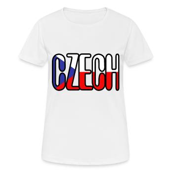 Ich liebe Tschechisch - Frauen T-Shirt atmungsaktiv - Weiß - Vorne - AI Model Female 172 dark (172cm)