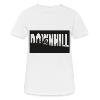 MTB downhill - T-shirt respirant Femme - blanc - Devant - AI Model Female 172 dark (172cm)