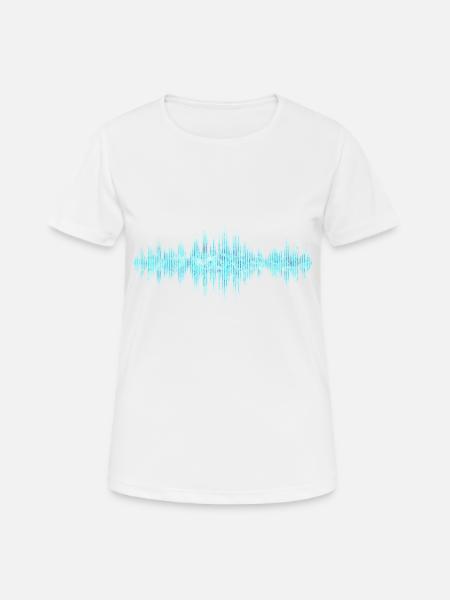 Sound Waves - Women's Breathable T-Shirt - white