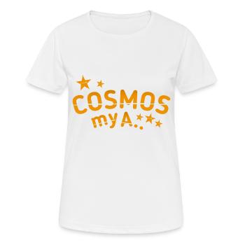 Cosmos Dire Drôle - T-shirt respirant Femme - blanc - Devant - AI Model Female 172 dark (172cm)