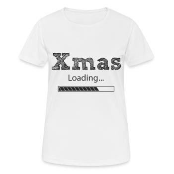 Chargement de Noël - T-shirt respirant Femme - blanc - Devant - AI Model Female 172 dark (172cm)