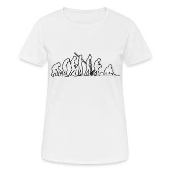 Couches de sol Couches de moquette Couches de parquet Couches de sol - T-shirt respirant Femme - blanc - Devant - AI Model Female 172 dark (172cm)