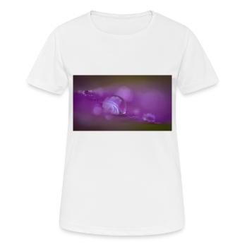 goutte - T-shirt respirant Femme - blanc - Devant - AI Model Female 172 dark (172cm)