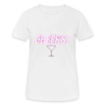 À votre santé - T-shirt respirant Femme - blanc - Devant - AI Model Female 172 dark (172cm)