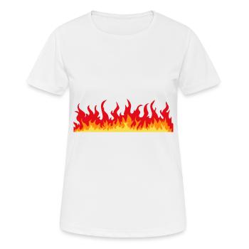 Flame - Women's Breathable T-Shirt - white - Front - AI Model Female 172 dark (172cm)