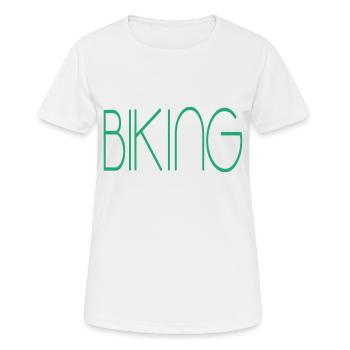 Biking Downhill Geschenk MTB biking - Frauen T-Shirt atmungsaktiv - Weiß - Vorne - AI Model Female 172 dark (172cm)