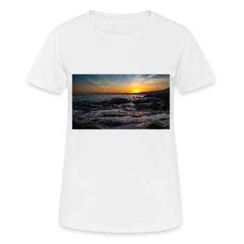 sunset - Women's Breathable T-Shirt - white - Front - AI Model Female 172 dark (172cm)
