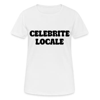 célébrité locale - T-shirt respirant Femme - blanc - Devant - AI Model Female 172 dark (172cm)