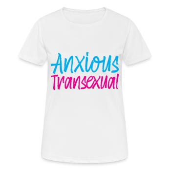 Anxious Transexual - Women's Breathable T-Shirt - white - Front - AI Model Female 172 dark (172cm)