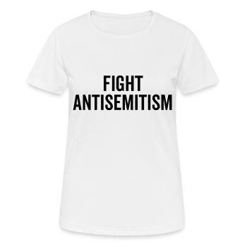 Fight Antisemitism - Women's Breathable T-Shirt - white - Front - AI Model Female 172 dark (172cm)