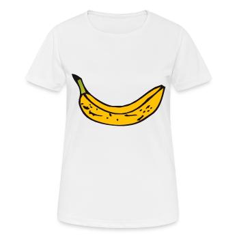 banane - T-shirt respirant Femme - blanc - Devant - AI Model Female 172 dark (172cm)