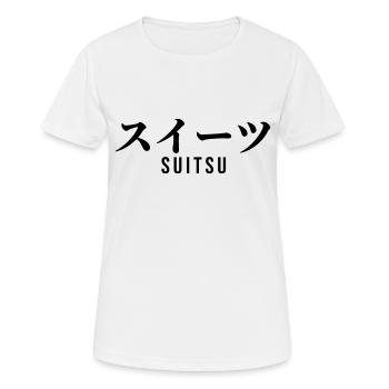 Japonais - T-shirt respirant Femme - blanc - Devant - AI Model Female 172 dark (172cm)