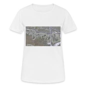 Dünen - Sankt Peter Ording - Frauen T-Shirt atmungsaktiv - Weiß - Vorne - AI Model Female 172 dark (172cm)