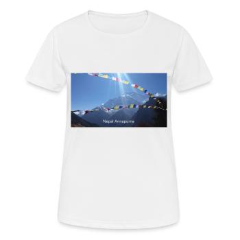 Nepal Annapurna - Frauen T-Shirt atmungsaktiv - Weiß - Vorne - AI Model Female 172 dark (172cm)