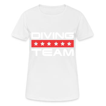 Diving Crew - Women's Breathable T-Shirt - white - Front - AI Model Female 172 dark (172cm)