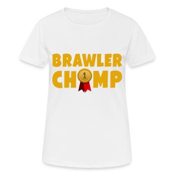 Brawler Champ - Frauen T-Shirt atmungsaktiv - Weiß - Vorne - AI Model Female 172 dark (172cm)