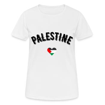 Palestine - T-shirt respirant Femme - blanc - Devant - AI Model Female 172 dark (172cm)