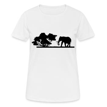 Safari Zoo Animal Safari Zoo - T-shirt respirant Femme - blanc - Devant - AI Model Female 172 dark (172cm)
