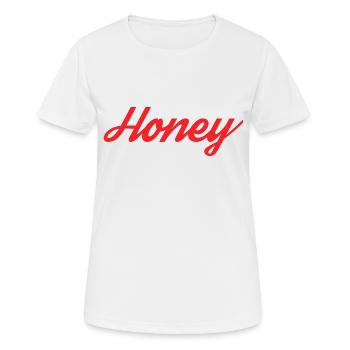 Honey - Women's Breathable T-Shirt - white - Front - AI Model Female 172 dark (172cm)