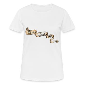 What about NO ? - Frauen T-Shirt atmungsaktiv - Weiß - Vorne - AI Model Female 172 dark (172cm)