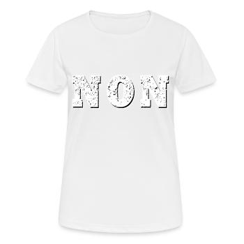 NEIN - Frauen T-Shirt atmungsaktiv - Weiß - Vorne - AI Model Female 172 dark (172cm)