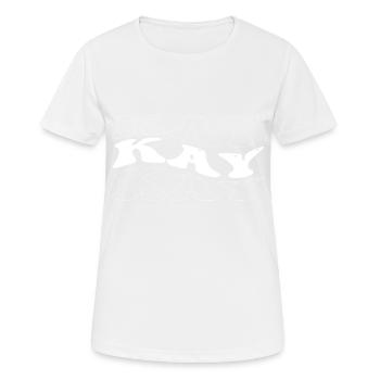 Funny Kay Groovy 4 Men Women Cool Kay Tie Dye - Women's Breathable T-Shirt - white - Front - AI Model Female 172 dark (172cm)