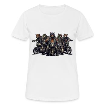 Loups de la route - T-shirt respirant Femme - blanc - Devant - AI Model Female 172 dark (172cm)