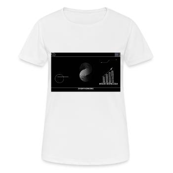 Brain Usage - Frauen T-Shirt atmungsaktiv - Weiß - Vorne - AI Model Female 172 dark (172cm)