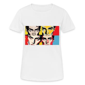 Retro look - Women's Breathable T-Shirt - white - Front - AI Model Female 172 dark (172cm)