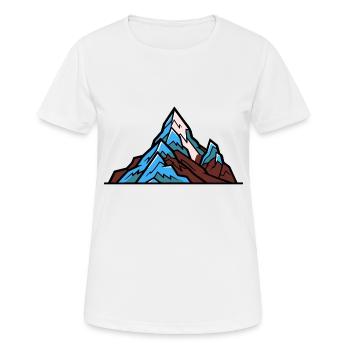 Mountains Symbol - Women's Breathable T-Shirt - white - Front - AI Model Female 172 dark (172cm)