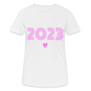Bébé 2023 Fille - T-shirt respirant Femme - blanc - Devant - AI Model Female 172 dark (172cm)