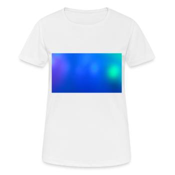 Lumières bleues 73 - T-shirt respirant Femme - blanc - Devant - AI Model Female 172 dark (172cm)