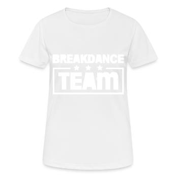 Équipe de breakdance Équipe Coloré - T-shirt respirant Femme - blanc - Devant - AI Model Female 172 dark (172cm)