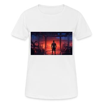 A Guy in the Gym - Women's Breathable T-Shirt - white - Front - AI Model Female 172 dark (172cm)